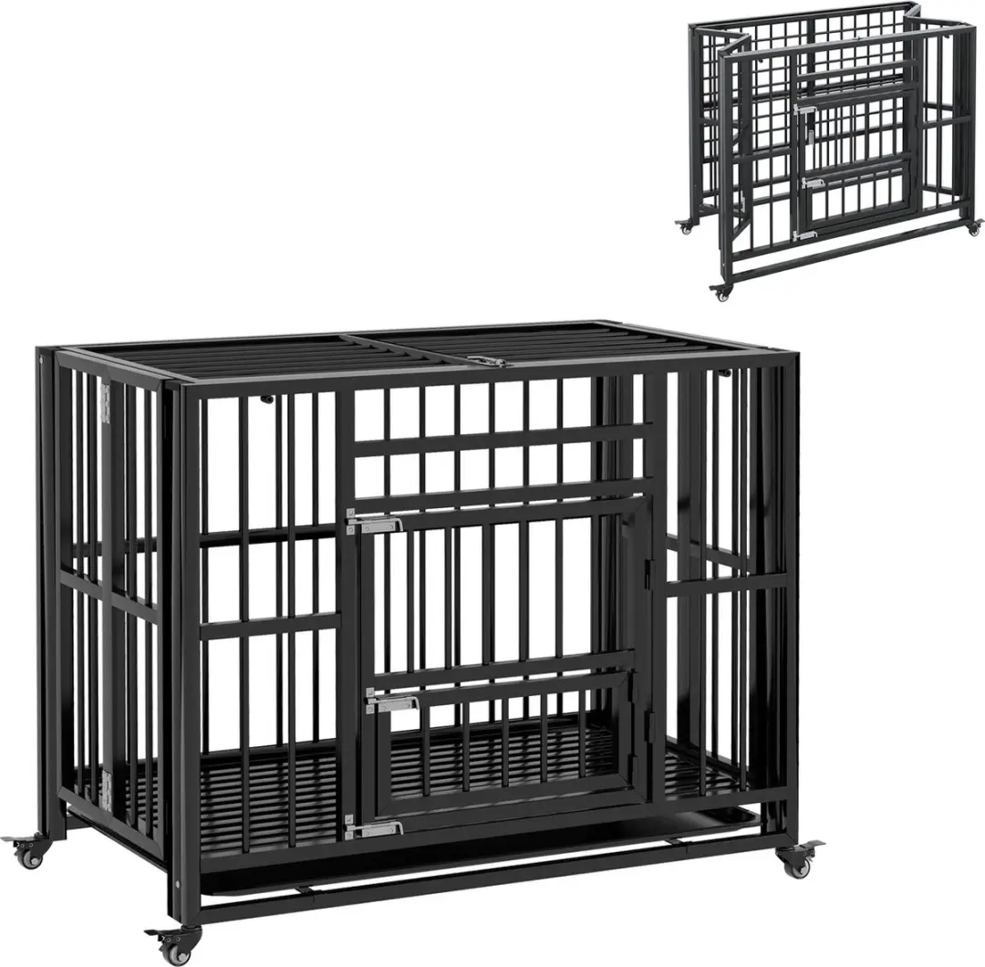 Pawhut Hundekäfig D02-165V00 met opvangbak