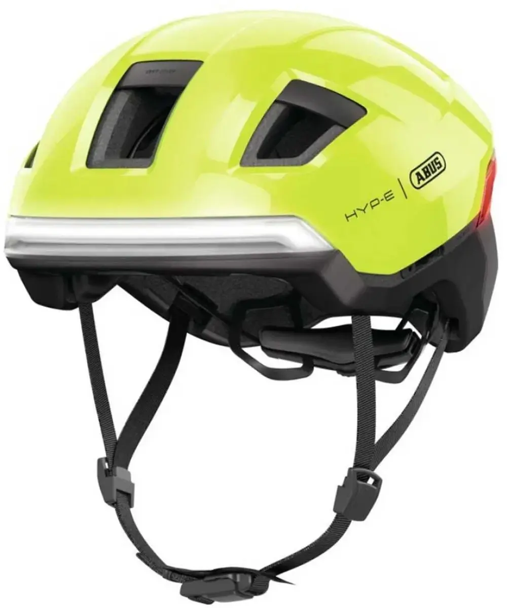 ABUS Hyp-E Smart Helm - Geel - 57-61cm - afbeelding 4 van 5