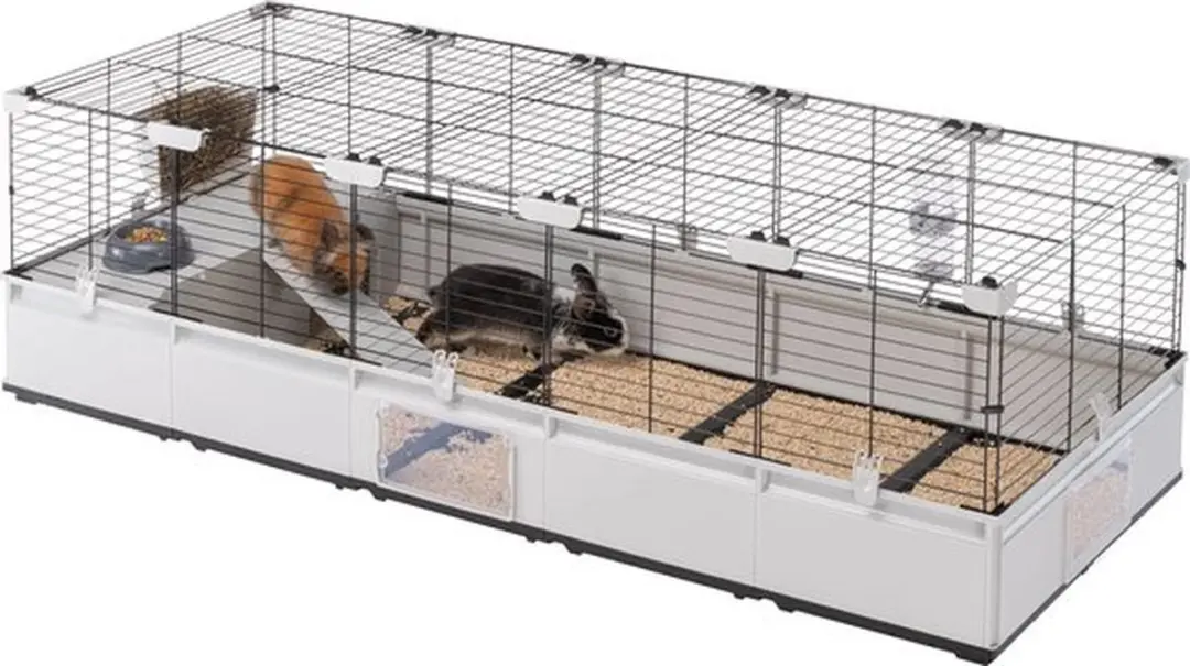 Ferplast Modular 4 Kooi 179x72x56cm - Zwart/Grijs - afbeelding 6 van 6