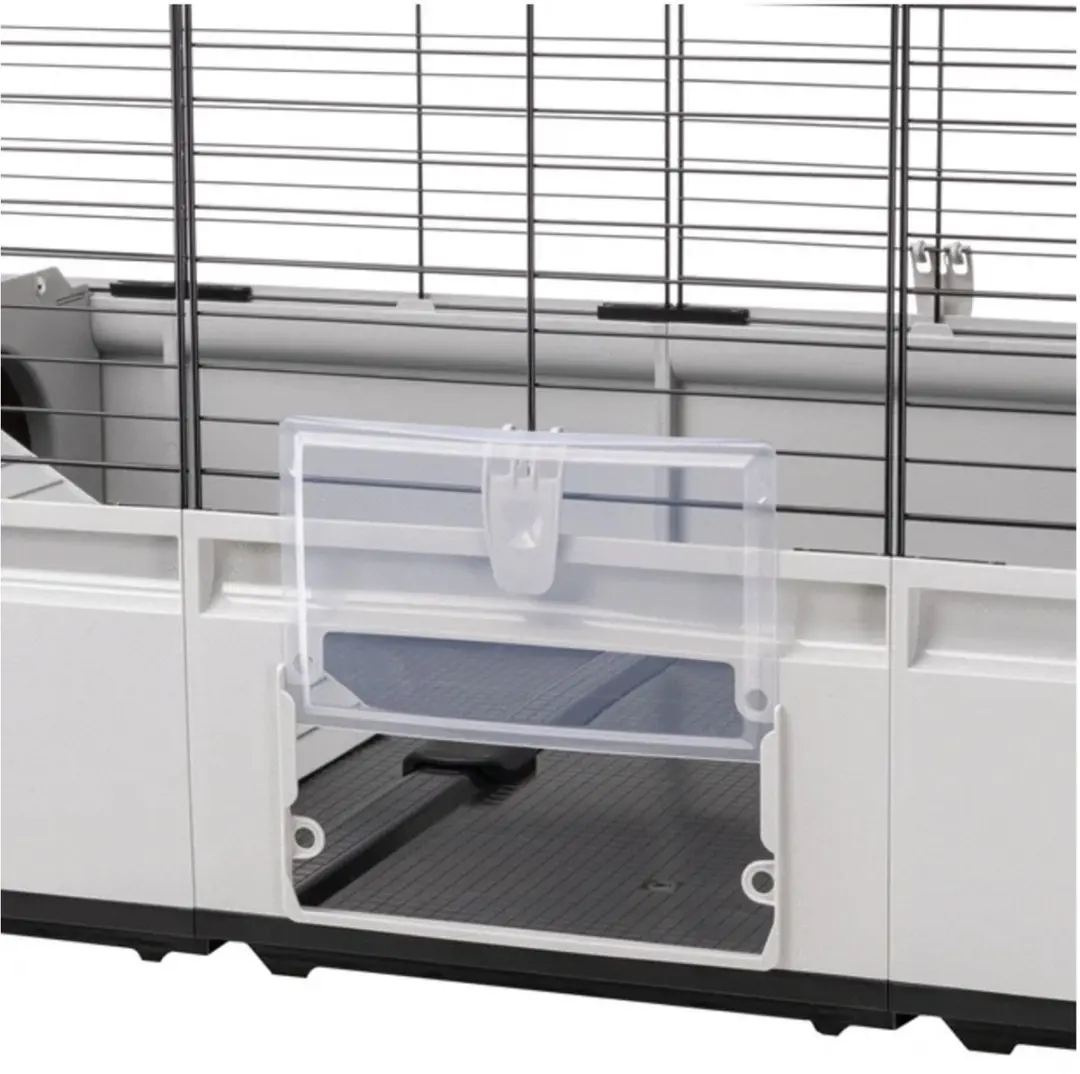 Ferplast Modular 4 Kooi 179x72x56cm - Zwart/Grijs