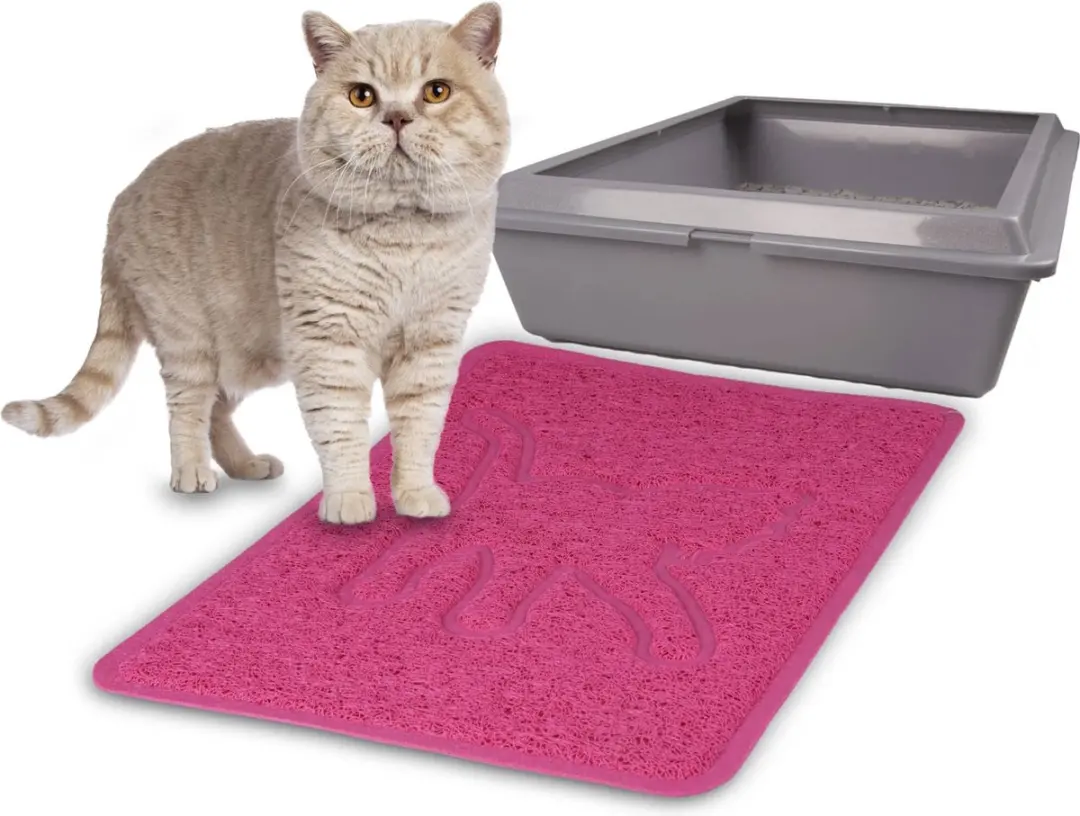 Flamingo Rosie Kattenbakmat - 35x48cm - Fuchsia