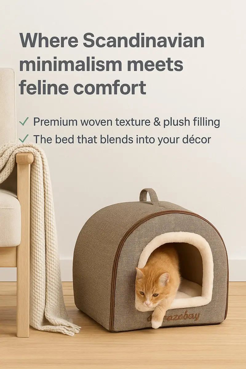 Flamingo Snoozebay Kattenbed - Blauw - 45x35x35cm