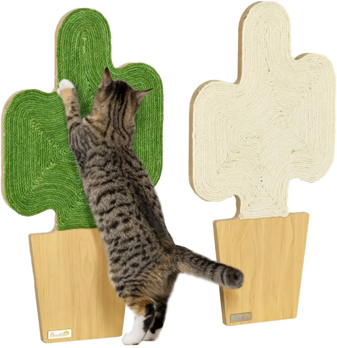 Pawhut Kakteen Kratzmatte Kat 2-delig