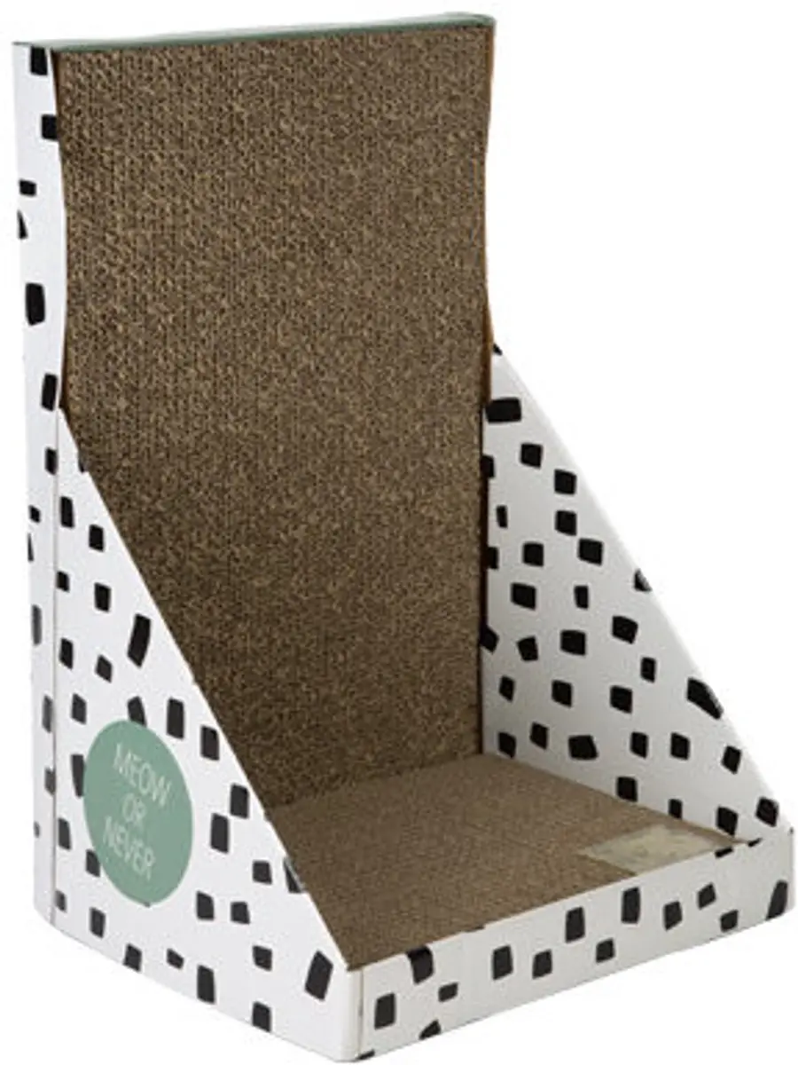 Beeztees Kartonnen Krabsofa 49x22x7,5cm - Wit/Bruin