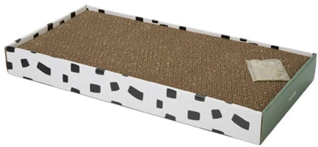 Beeztees Kartonnen Krabsofa 49x22x7,5cm - Wit/Bruin