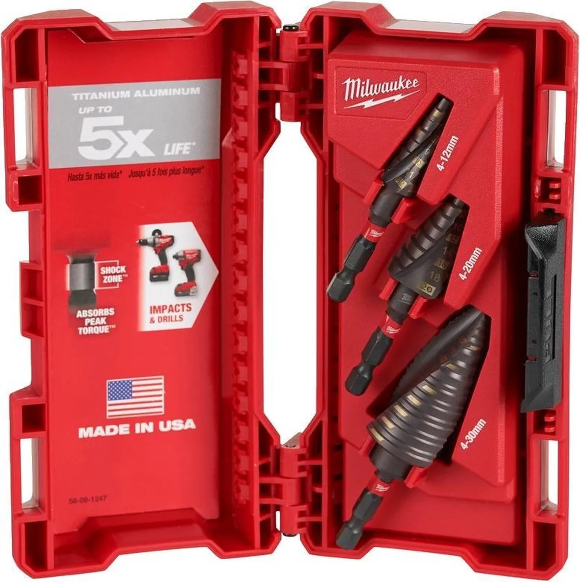 Milwaukee 33475 Stappenboor Set 3-delig