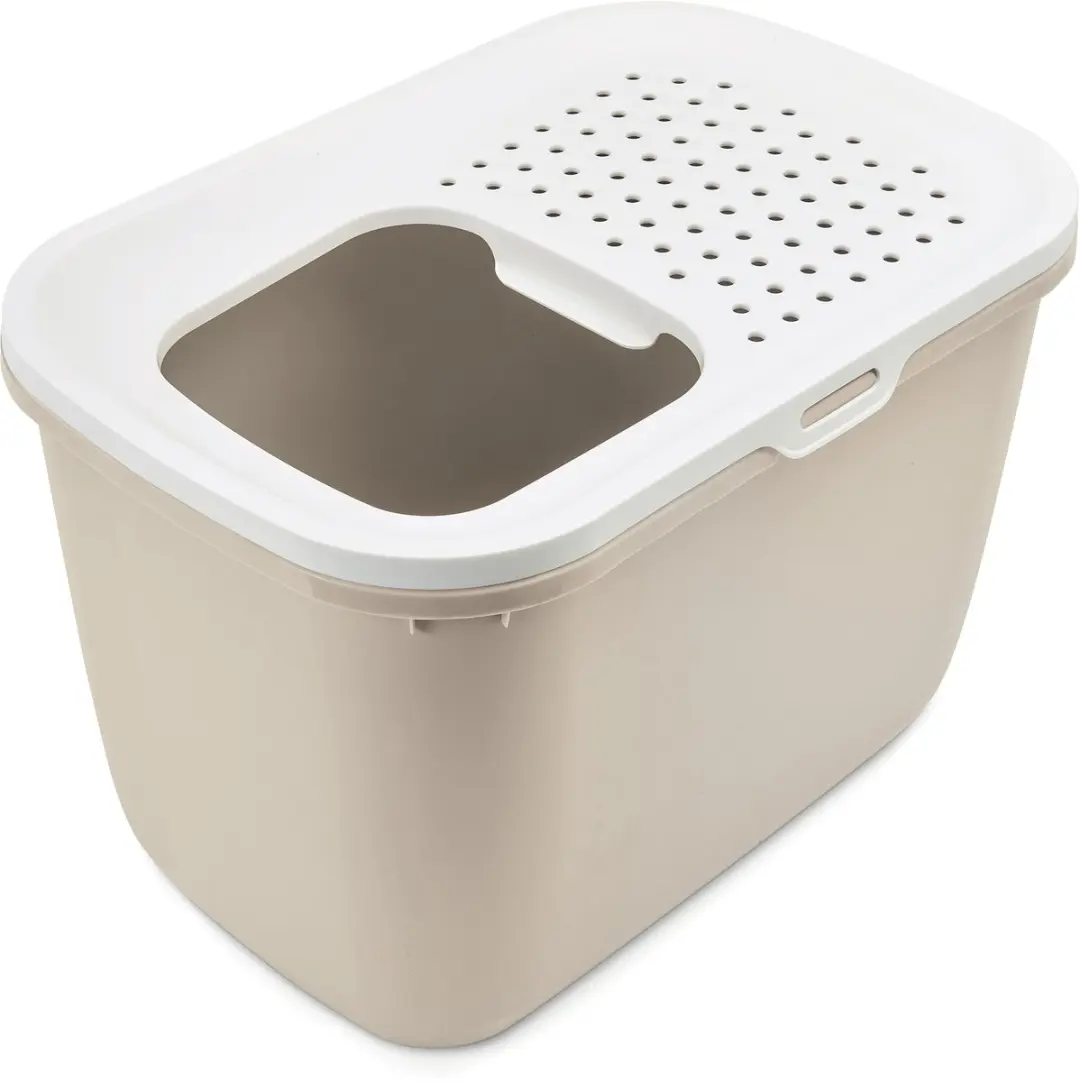 Savic Hop In Kattenbak 58,5x39,5cm - Mokka/Wit