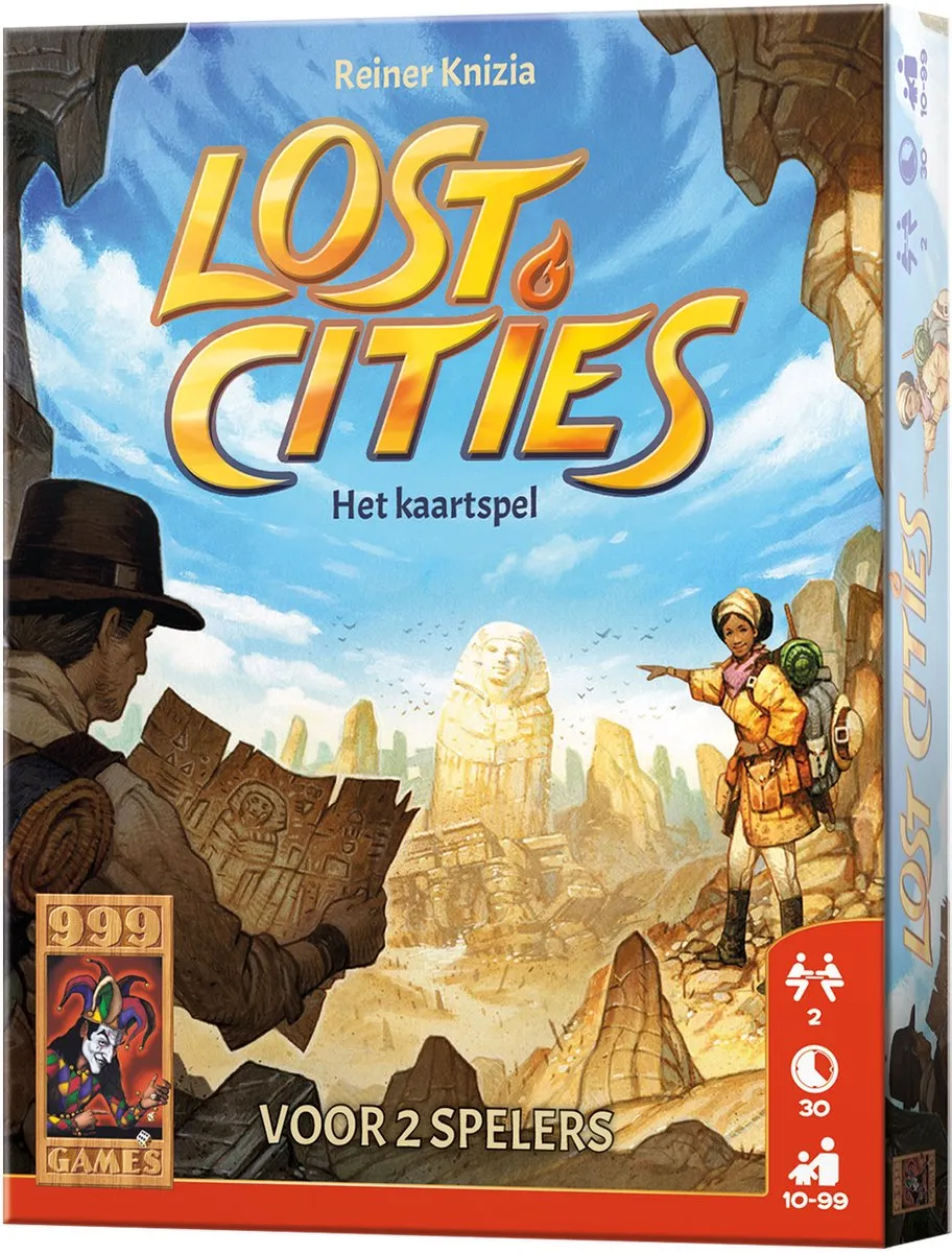 999 Games Lost Cities Kaartspel - 2 Spelers - afbeelding 6 van 7