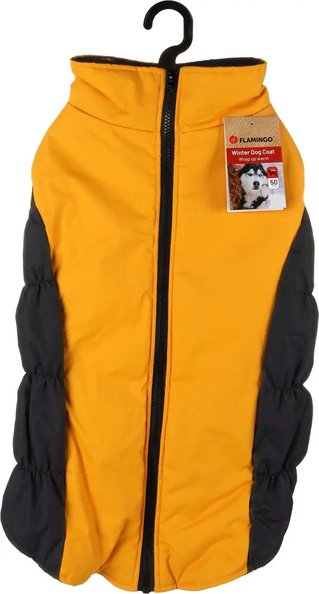 Flamingo Lima Honden Winterjas - Geel 50cm