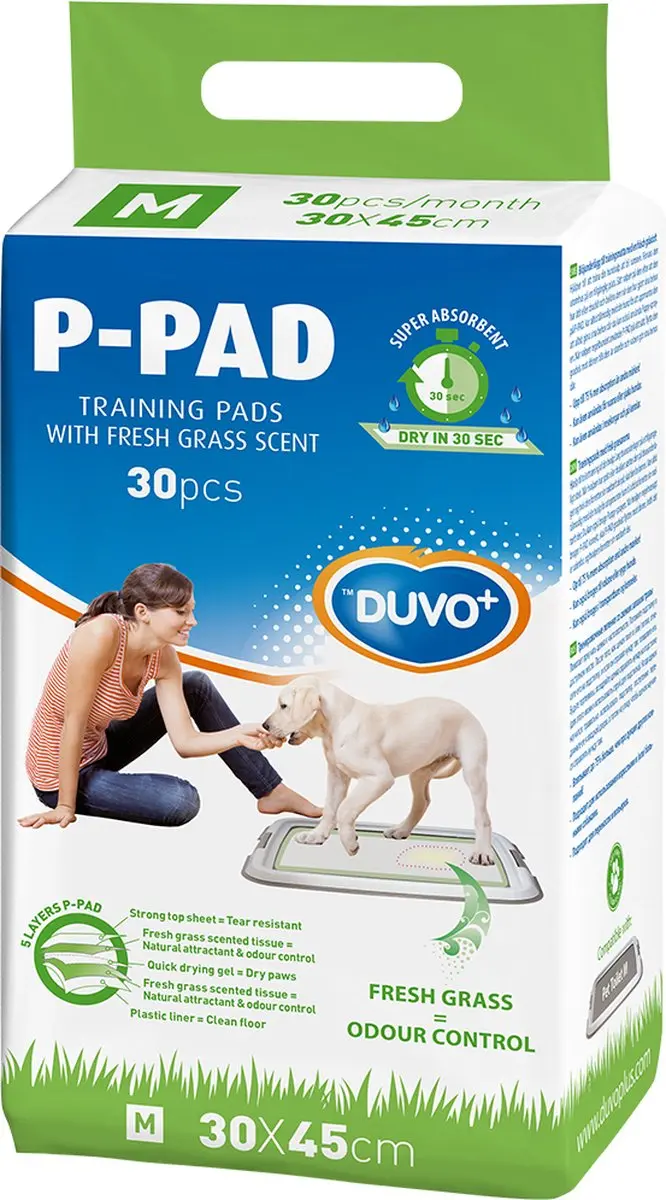 Duvo+ Puppy Pads Fresh Grass  - 30 x 45 cm