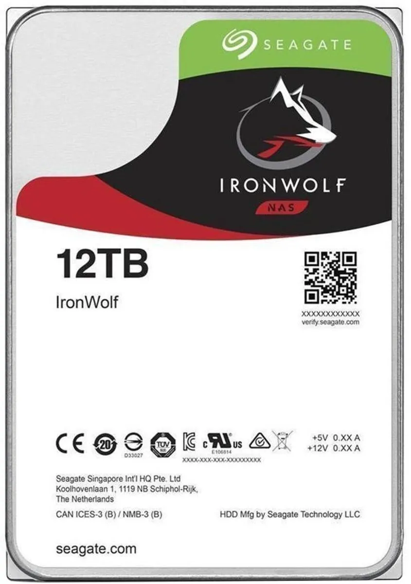 Seagate IronWolf ST12000VN0008 NAS HDD 12TB
