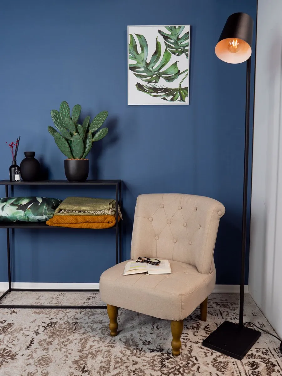 Eglo Lacey Vloerlamp 159cm - Hout/Staal - Zwart/Bruin - afbeelding 6 van 6