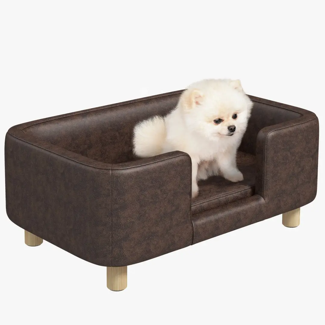 Pawhut Huisdierenbank Microvezel 74x48,5x31cm