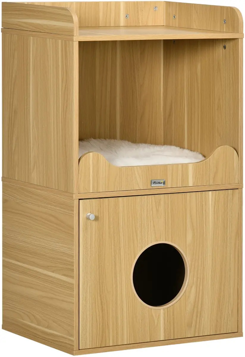 Pawhut Kattenbak Meubel 60x45x103cm