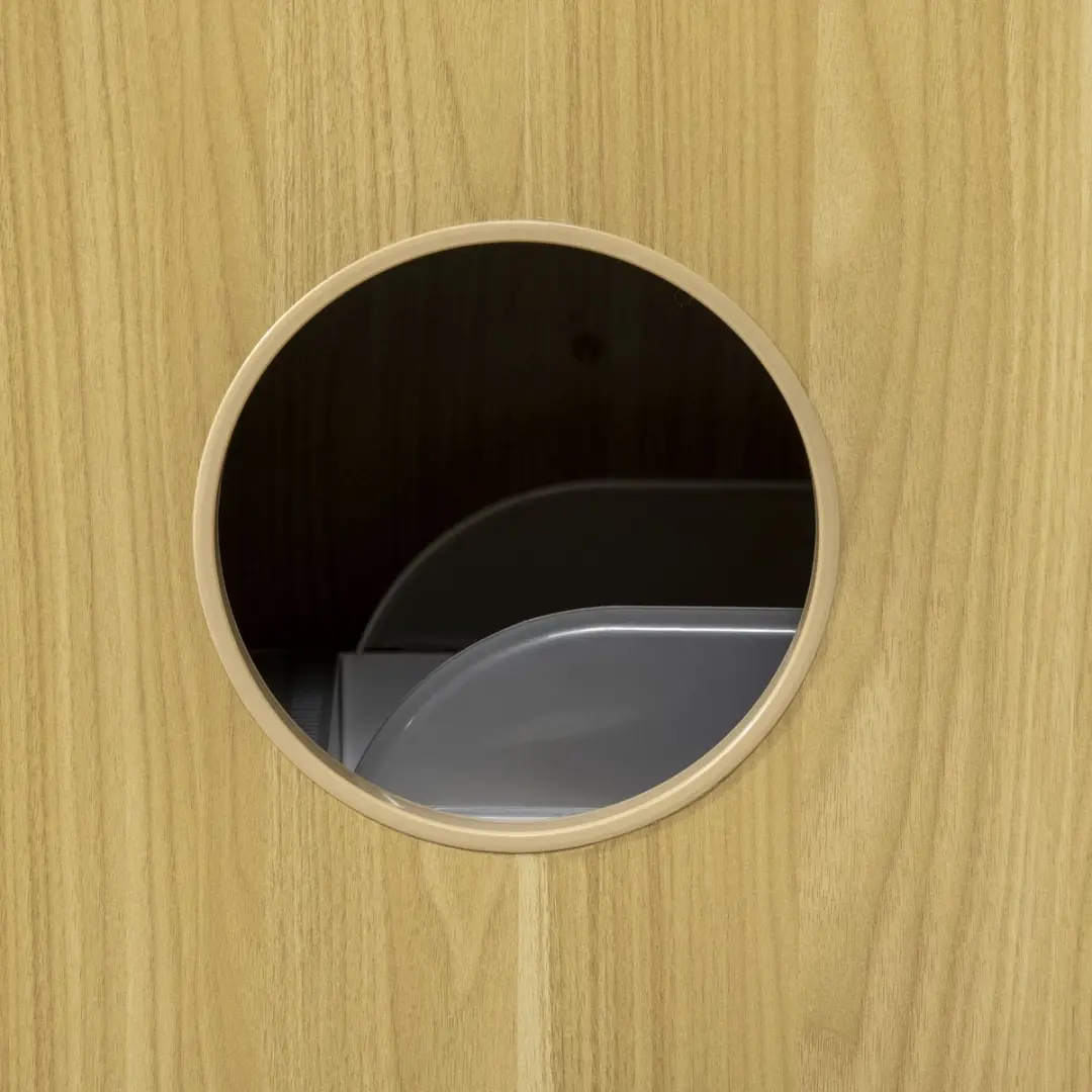 Pawhut Kattenbak Meubel 60x45x103cm - Eiken
