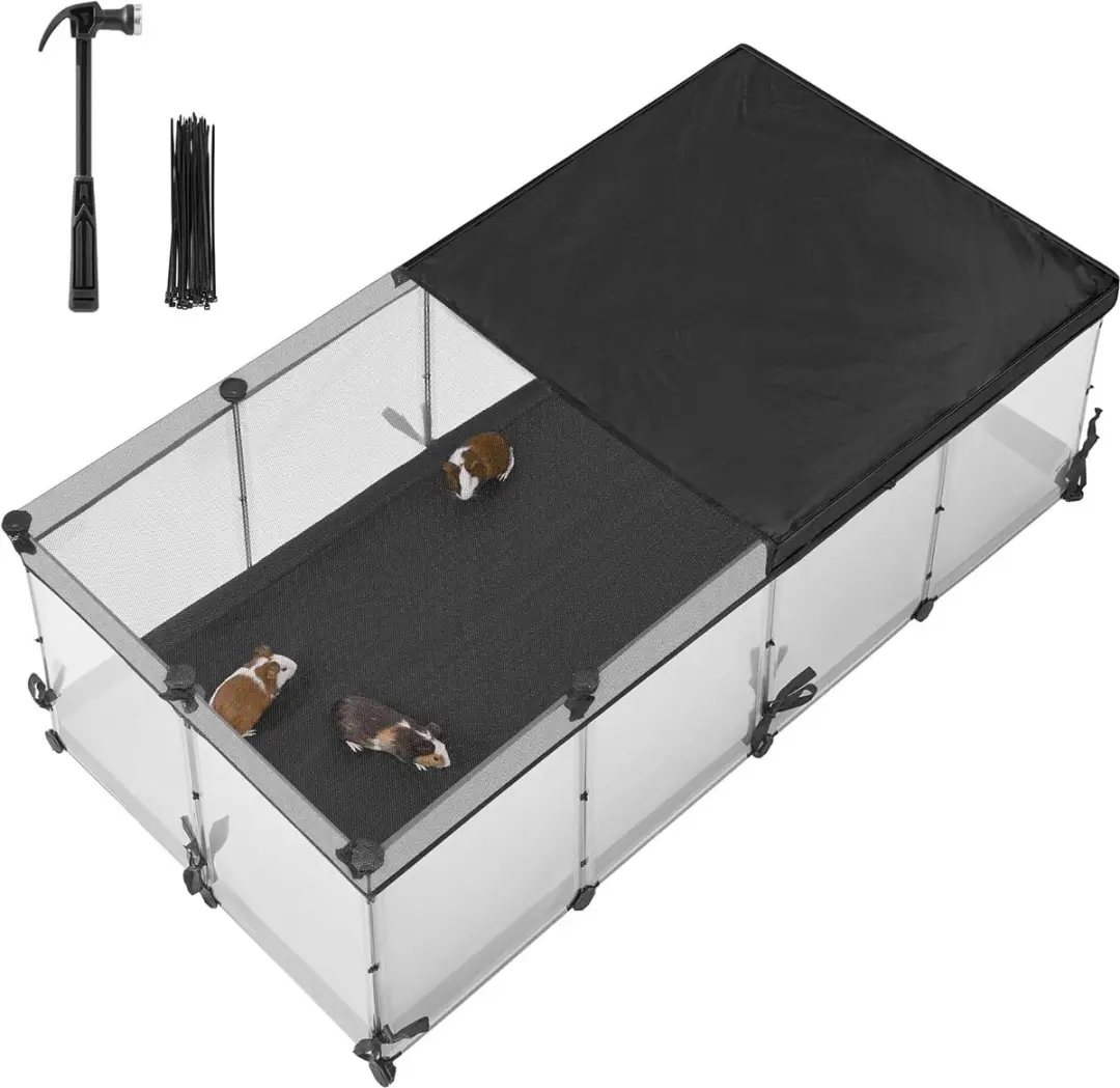 Songmics LPC015W01 Kleine Dierenbehuizing 144x74x47cm