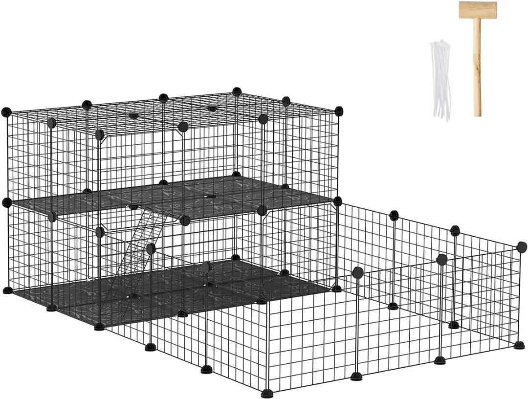 Pawhut Kooi Kleine Dieren PP-hars 175x105x70cm