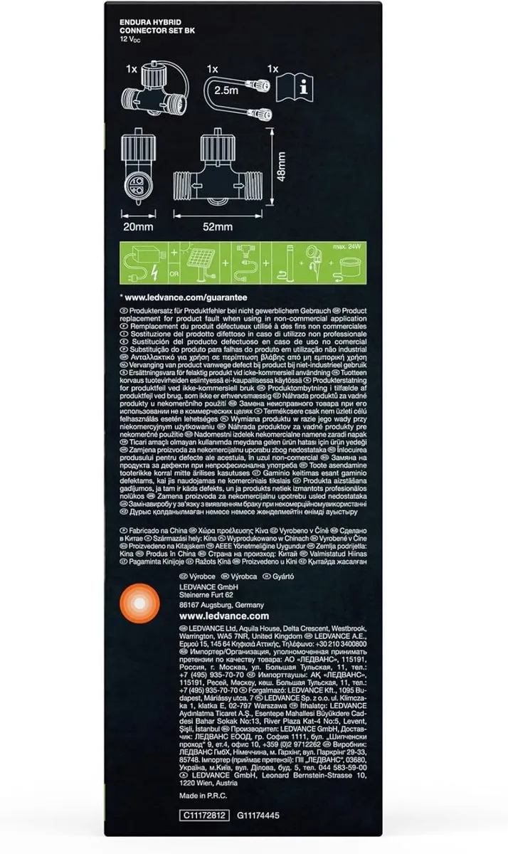 LEDVANCE Endura Hybrid Connector - Zwart