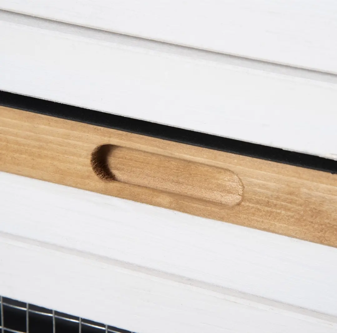 Pawhut Kaninchenstall D51-313 met Freilauf - 1 verdieping