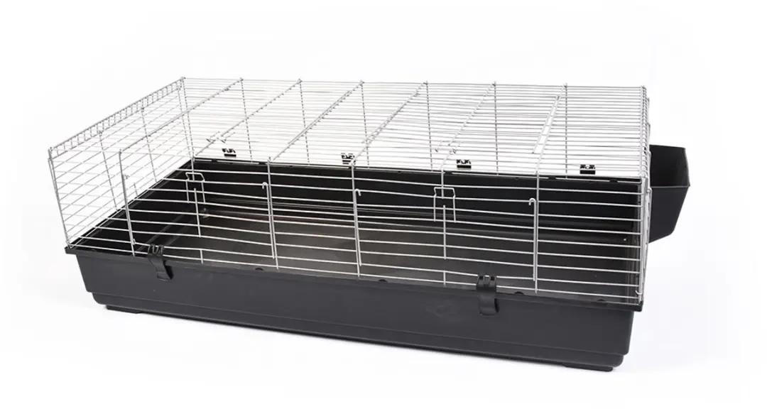 Duvo+ Liberty Konijnenkooi 140 - 140x69x47cm - Grijs