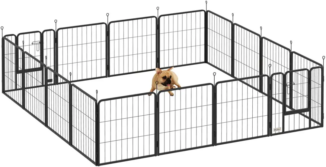Pawhut Huisdierenspeelpen 224x224x60cm