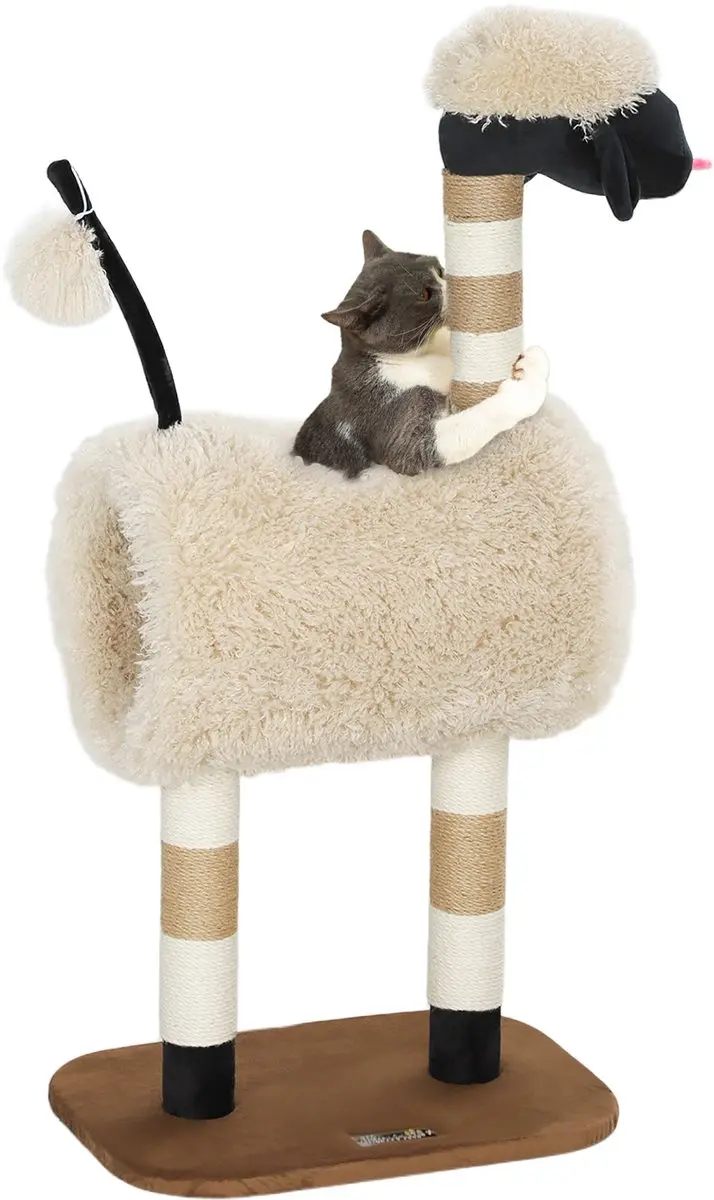 Pawhut Kratzbaum Kattenboom 98cm