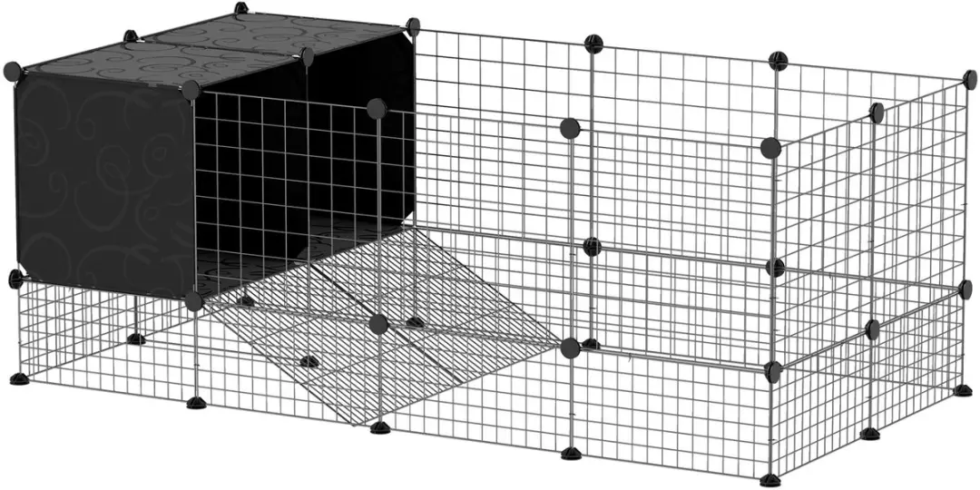 Pawhut Kooi voor kleine dieren 140x70x52cm