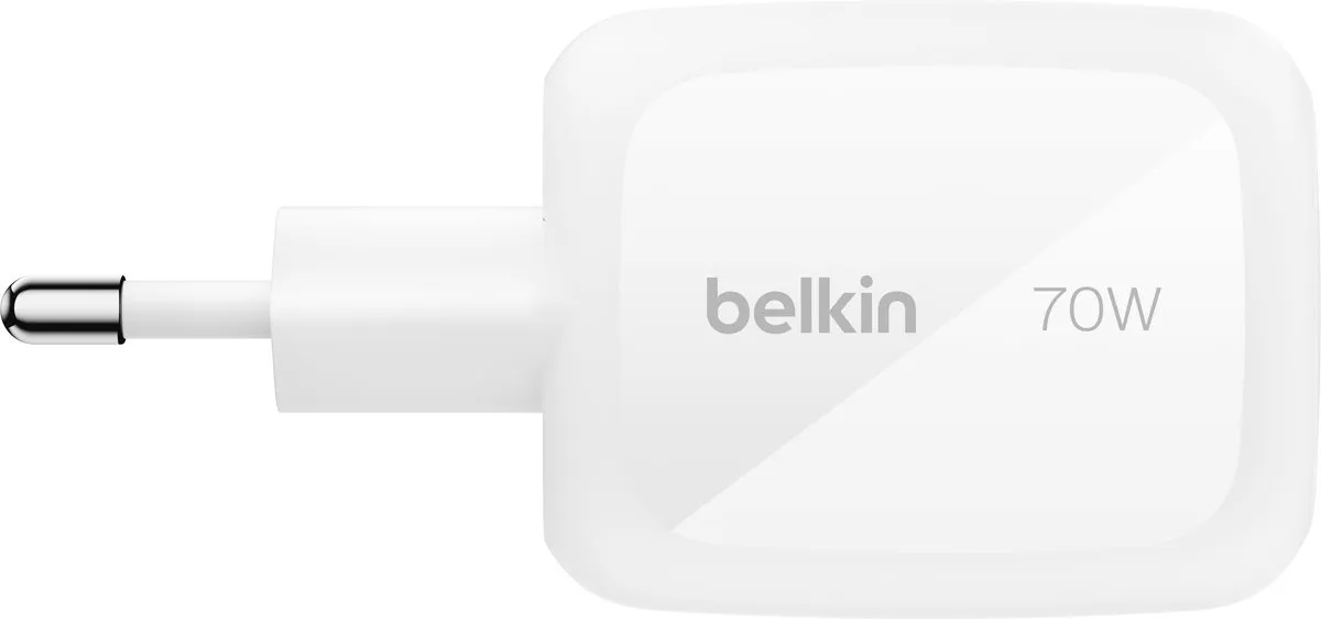 Belkin WCH018hqWH GaN Wandlader 70W - 3 Poorten - Wit