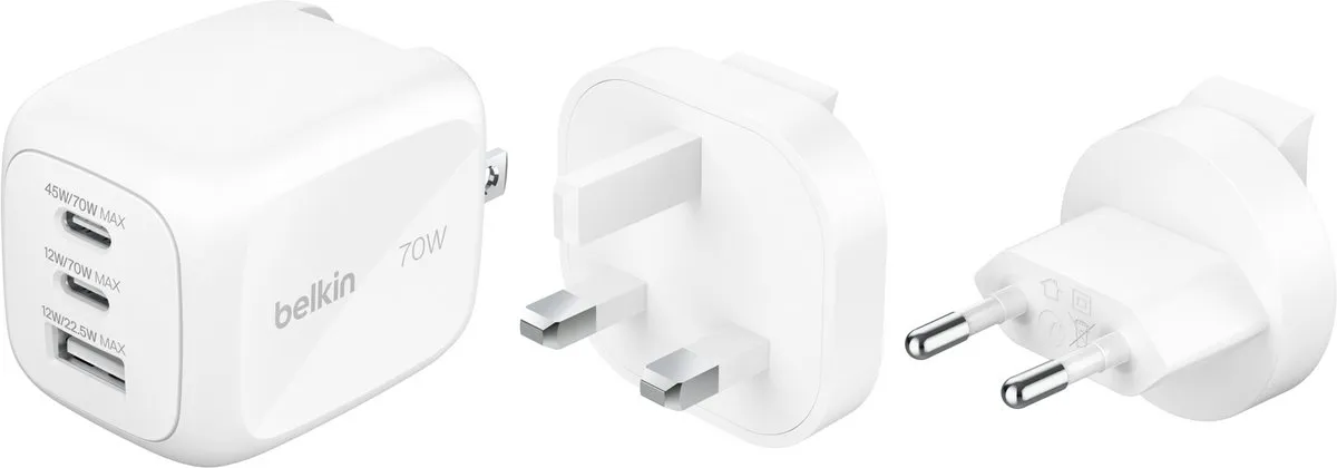 Belkin WCH018hqWH GaN Wandlader 70W