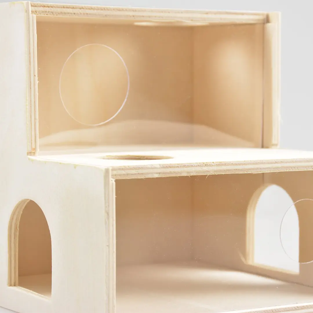 Duvo Houten Klimhuis Bruin - 2 Verdiepingen