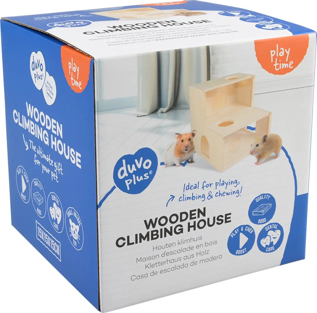 Duvo Houten Klimhuis Bruin - 2 Verdiepingen