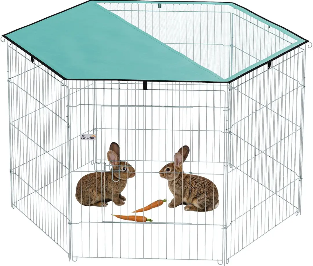 Pawhut Speelbox Huisdieren Metaal 120x120x76cm