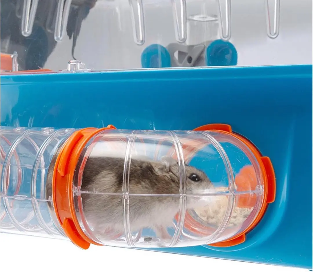 Ferplast Combi 2 Hamsterkooi Blauw 79,5x29,5x26,3cm