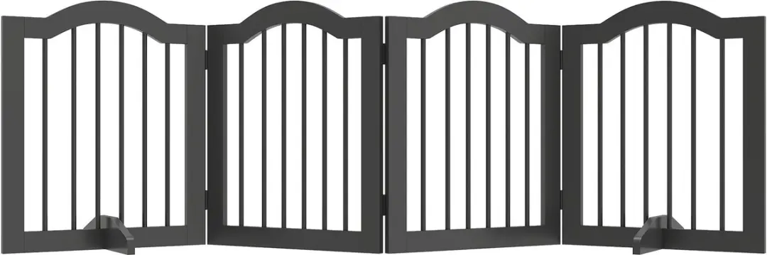 Pawhut Huisdierenhekje MDF 208x29,5x61cm