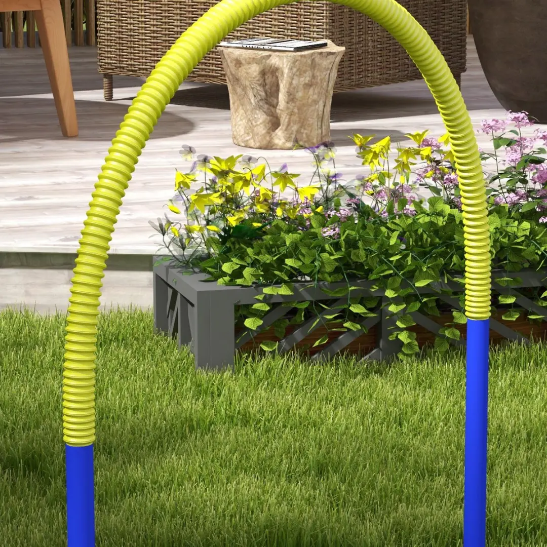 Pawhut Honden Agility Set 4-delig - Blau/Gelb