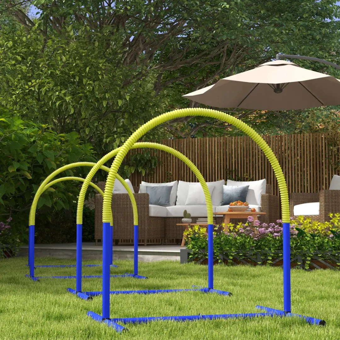 Pawhut Honden Agility Set 4-delig - Blau/Gelb - afbeelding 6 van 6