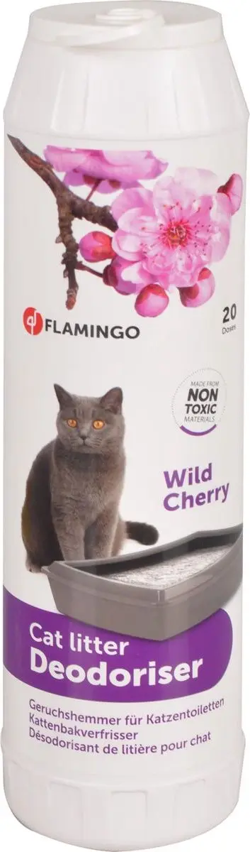 Flamingo Kattenbakontgeurder Wilde Kers & Bloemengeur 750g