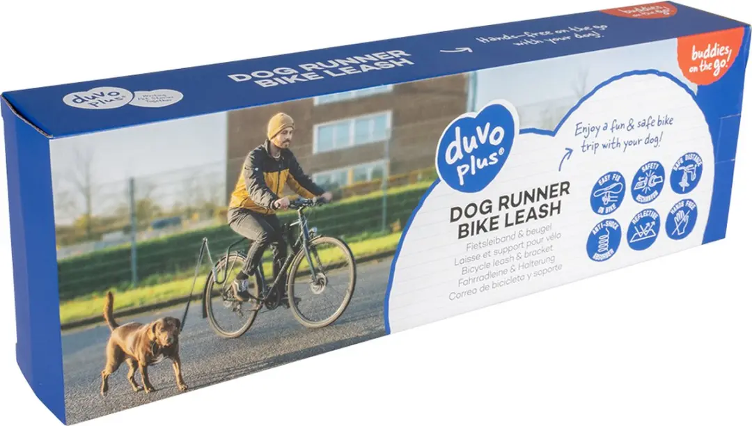 Duvo+ Dog Runner Fietshouder - 120cm
