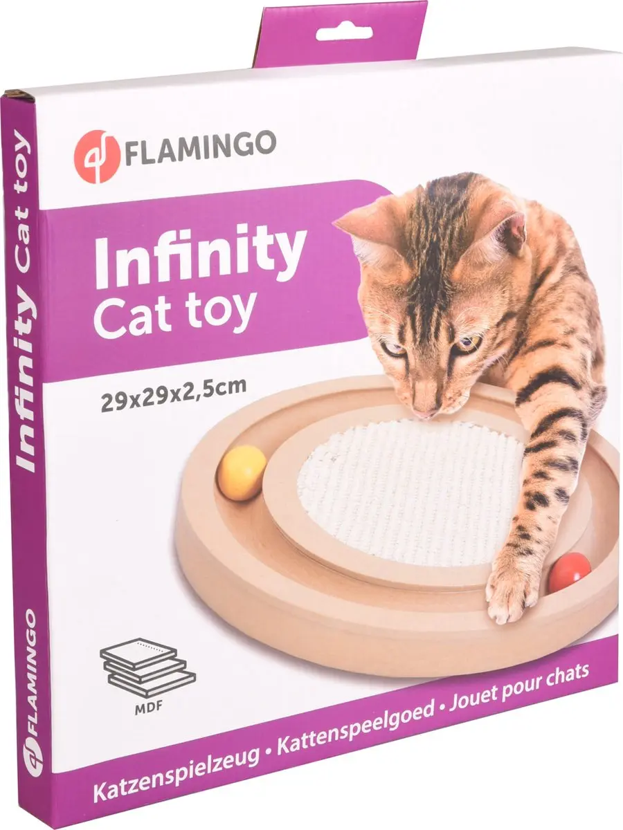 Flamingo Krabspeelgoed Infinity - Lichtbruin Ø29cm