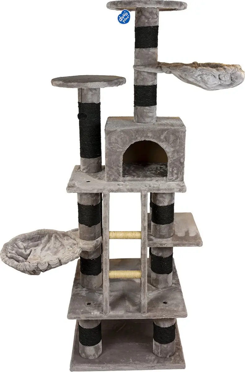 DuvoPlus Cody Krabpaal 60x60x185cm Antraciet
