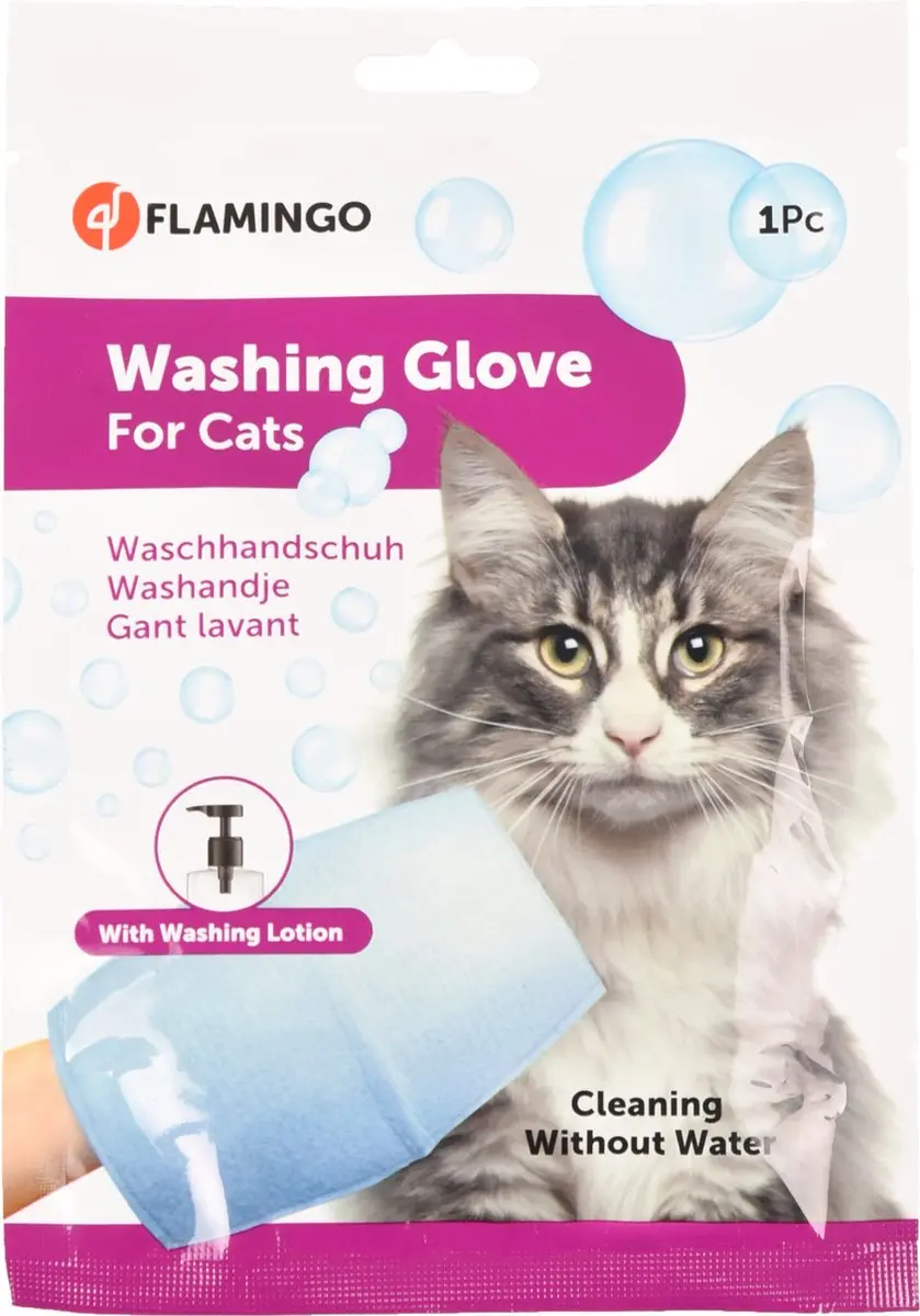 Flamingo Washandje voor Kat