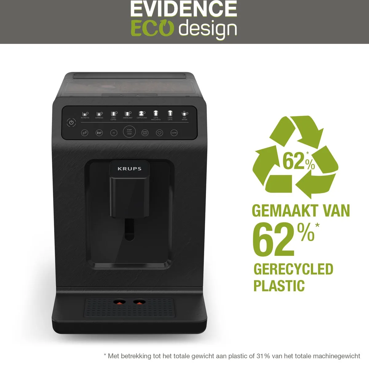 Krups Evidence EA897B Volautomatische Espressomachine - Zwart