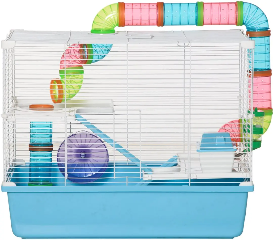 Pawhut Hamsterkooi 59x36x47cm