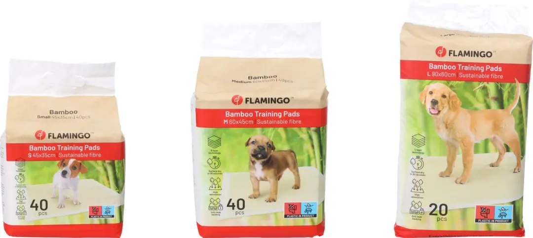 Flamingo Puppy Pads Trainingsmat Bamboo S - 45x35cm - 40 Stuks