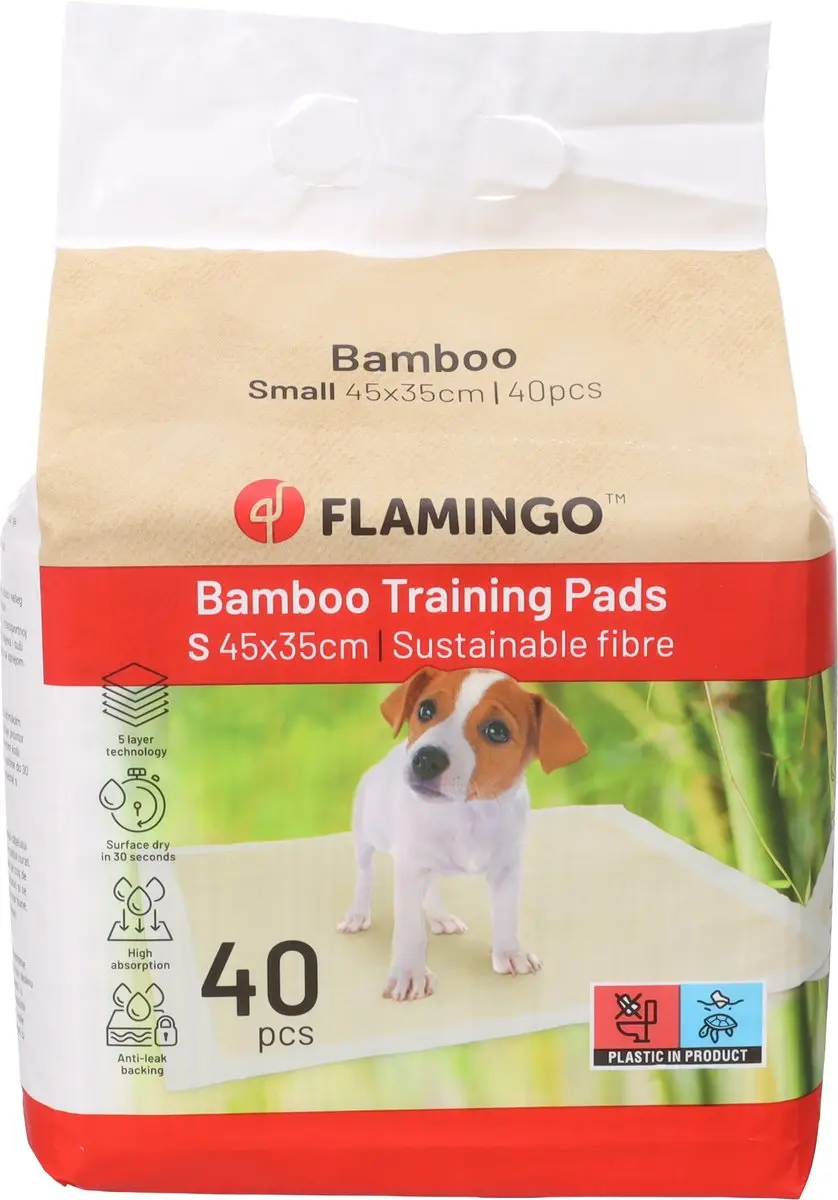 Flamingo Puppy Pads Trainingsmat Bamboo S