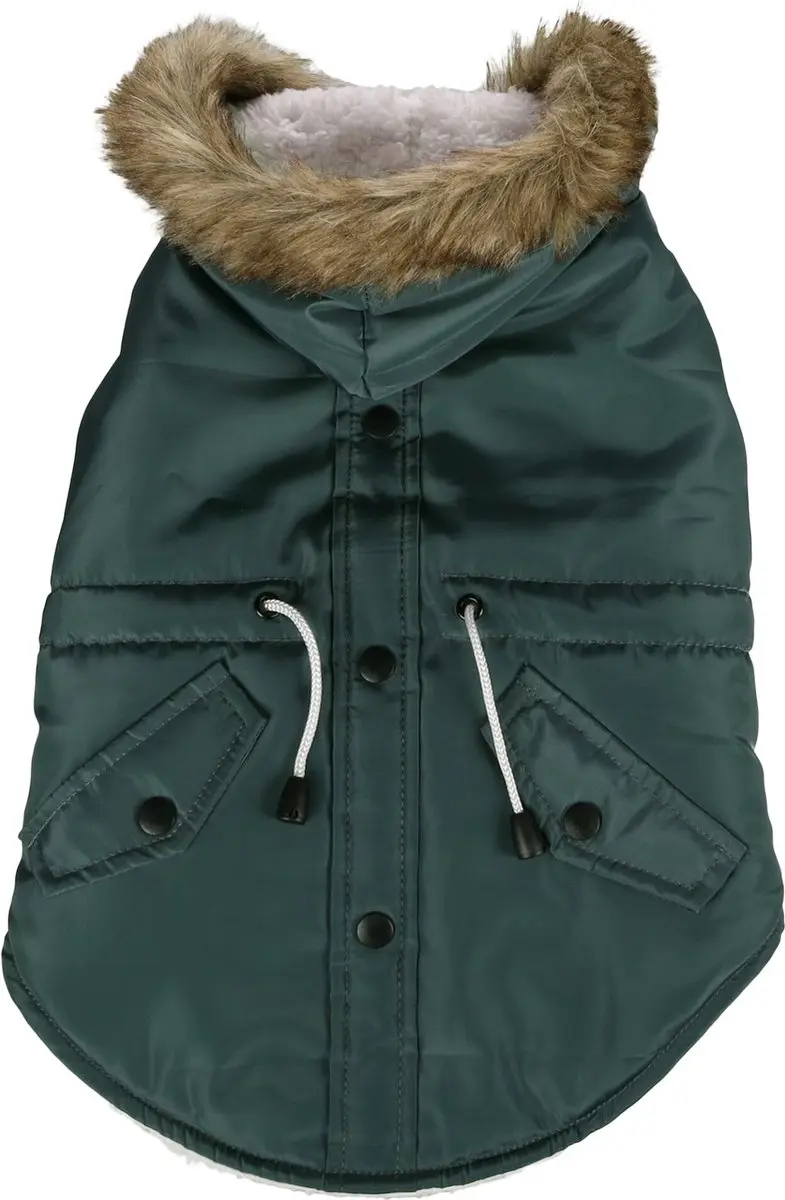 Flamingo Kimo Honden Winterjas Groen XS