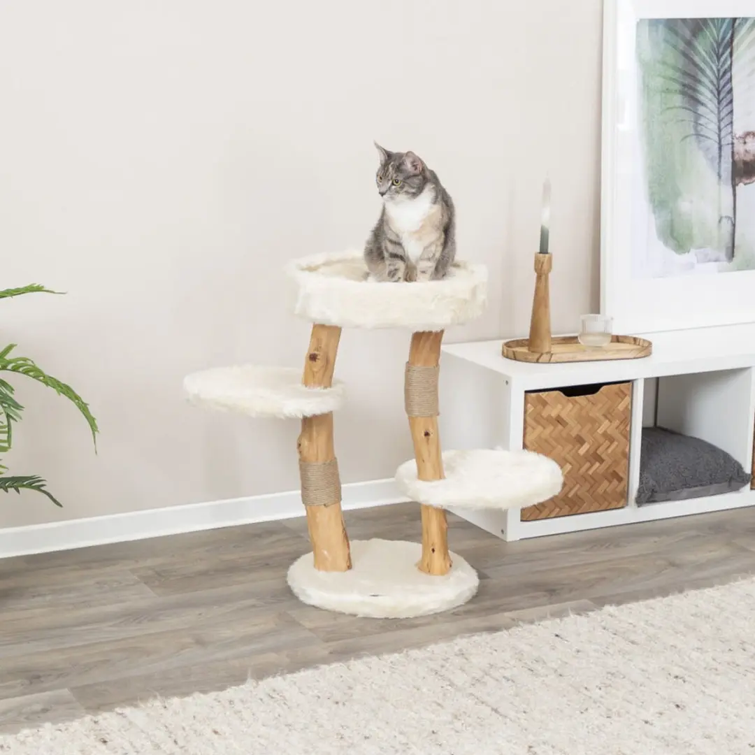Trixie Krabpaal Santo Hout - 3 Niveaus - 3 Ligplekken - 73cm