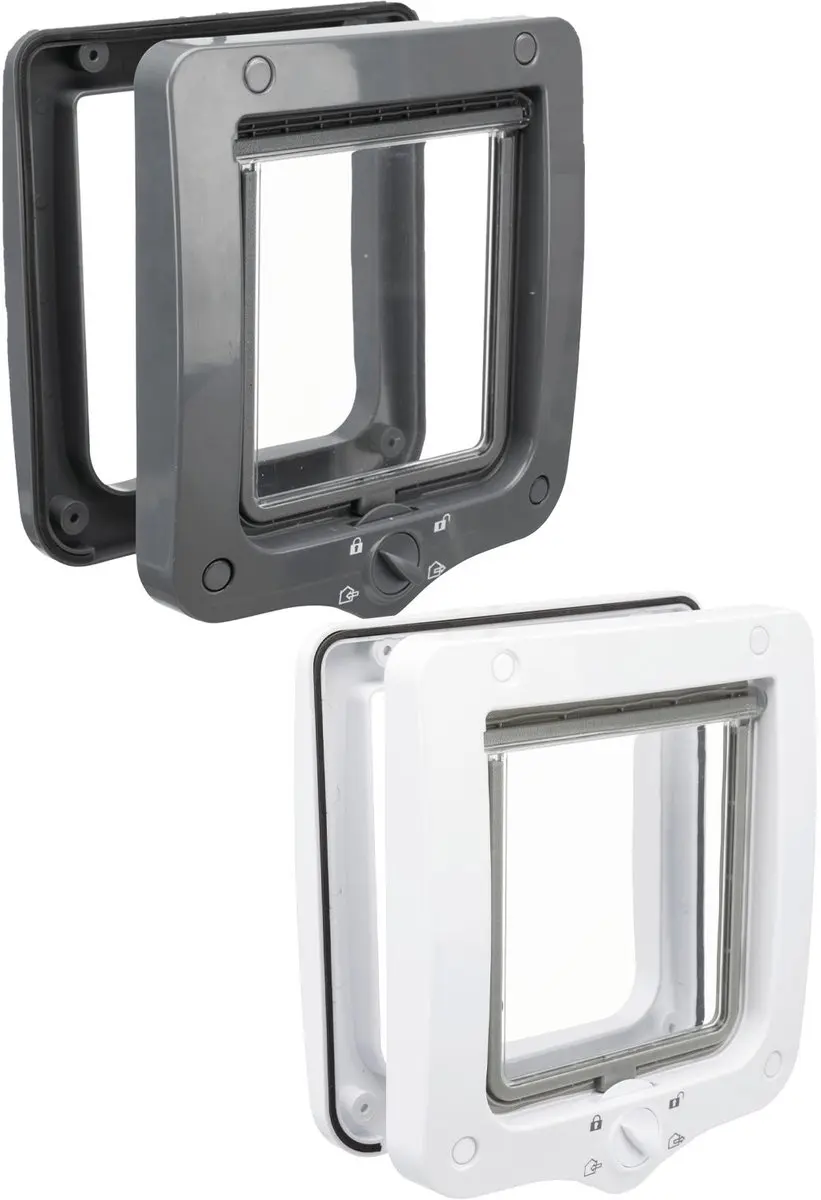 Trixie 4-Weg Kattenluik Wit - 22x20cm - afbeelding 6 van 6