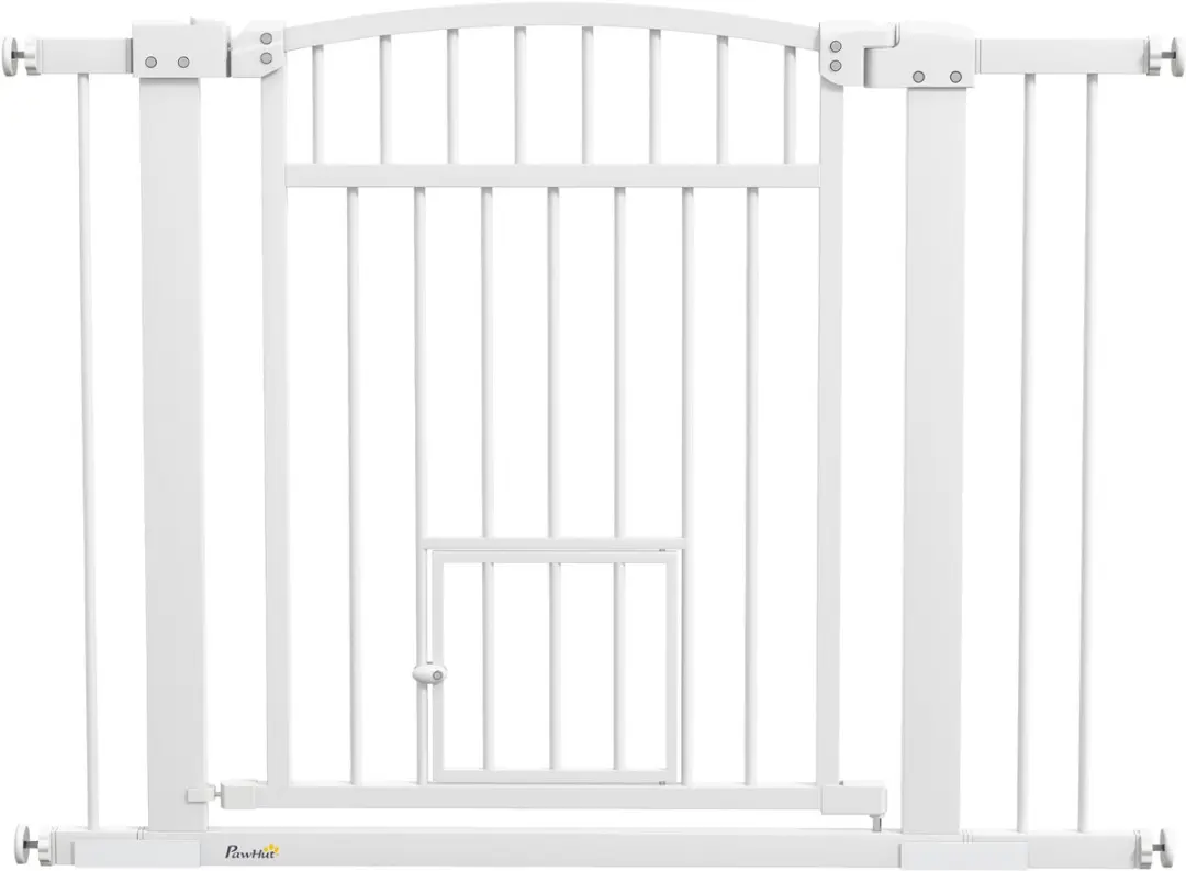 Pawhut Acier Huisdierbarrière 104x5x77cm