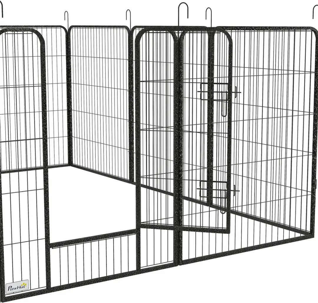 Pawhut Huisdierenren Grijs - 240x240x100cm